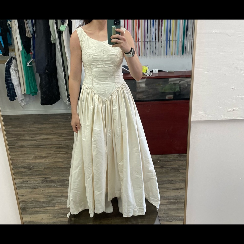 Vintage Silk Wedding Dress
